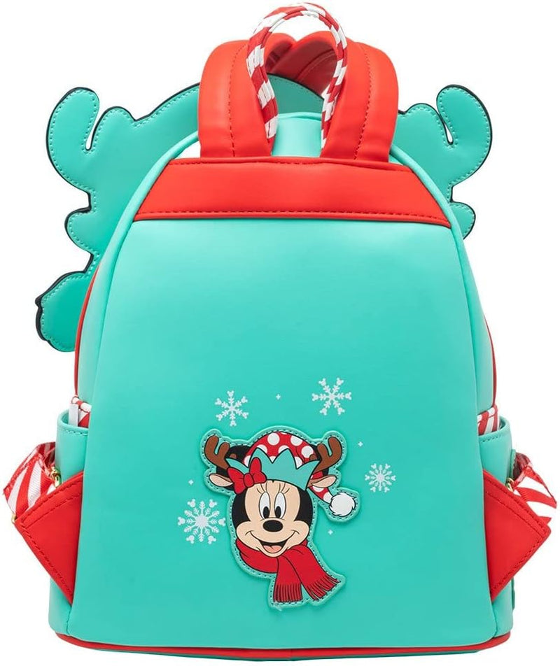 Loungefly Disney beleuchteter Minnie Maus Rentier Cosplay Rucksack, Mehrfarbig, Einheitsgrösse, Wdbk