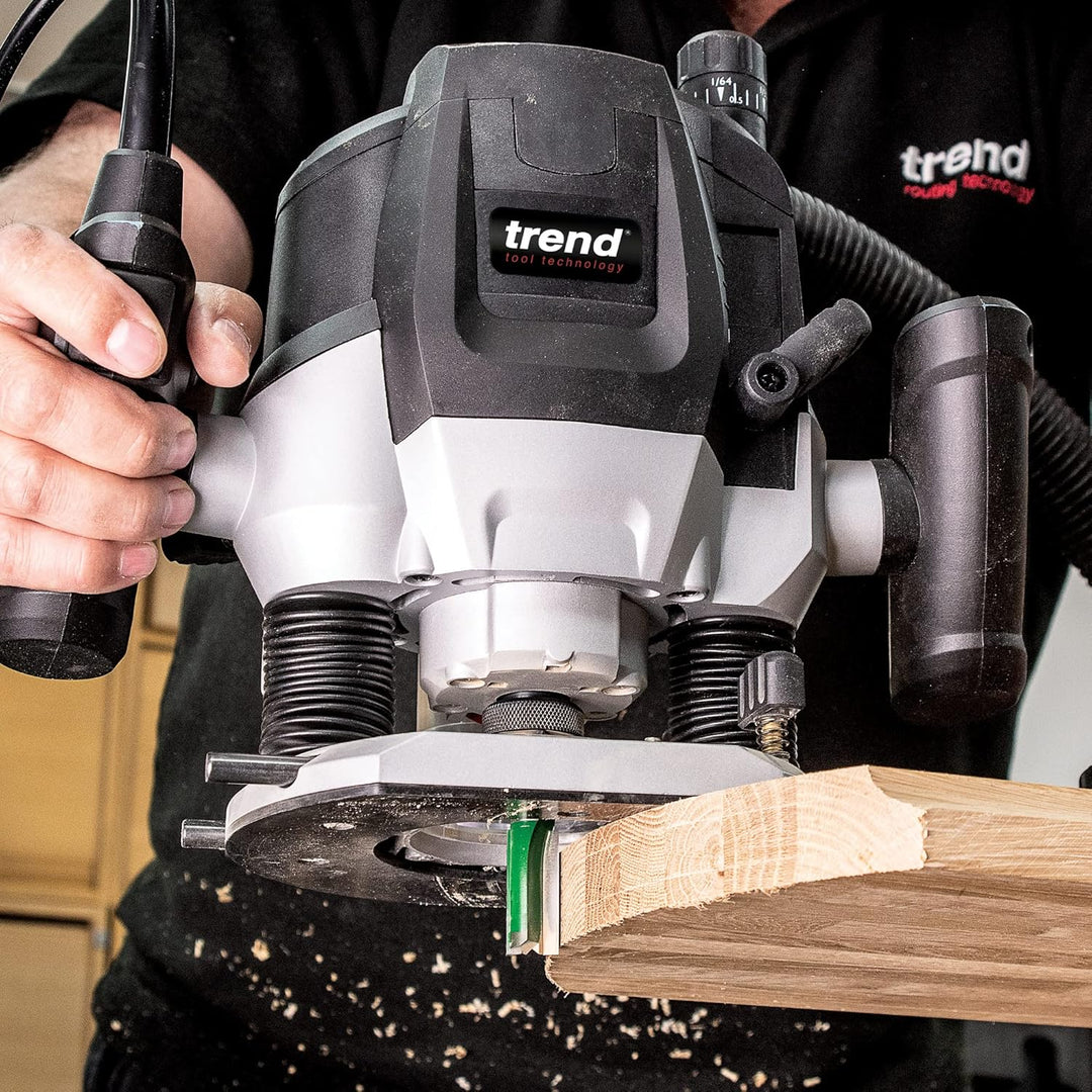 Trend T7 1/5.1 cm Variable Geschwindigkeit Werkstattfräse und Kitbox, perfekt für Küchenarmatur, Arb