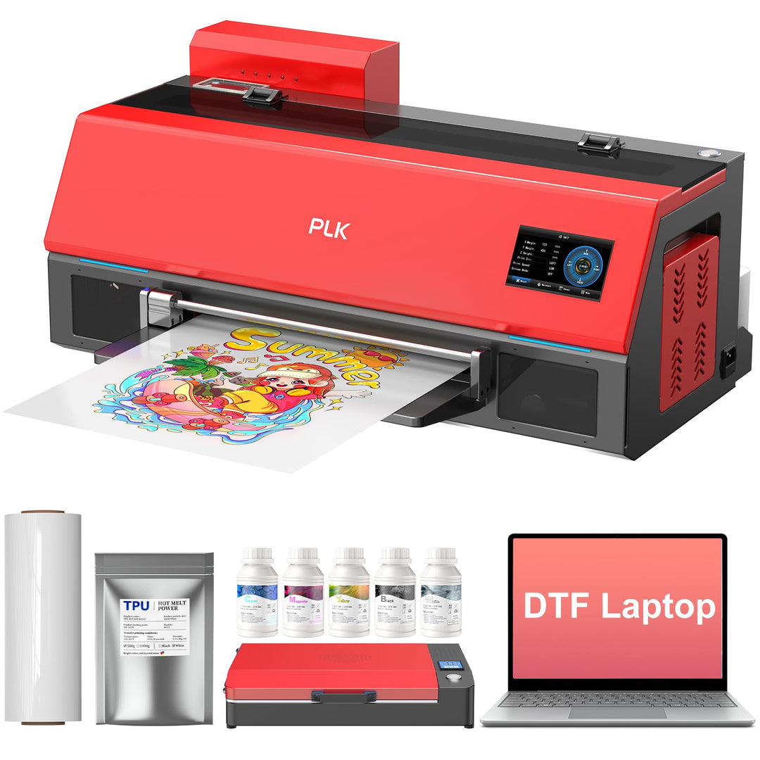 PLK DTF-Drucker A3 XP600 DTF, 2 x Druckgeschwindigkeit als L1800 & L805, automatische Reinigung, int