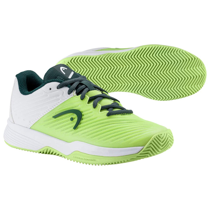 HEAD Revolt Pro 4.0 Clay Junior Unisex Tennisschuh 38 EU Hellgrün Weiss, 38 EU Hellgrün Weiss