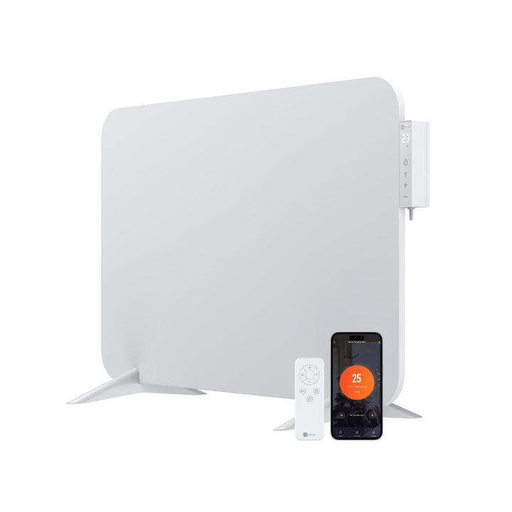 BR Bringer Metall Infrarotheizung 450 Watt mit Smart Thermostat und Fernbedienung, WIFI und App - al