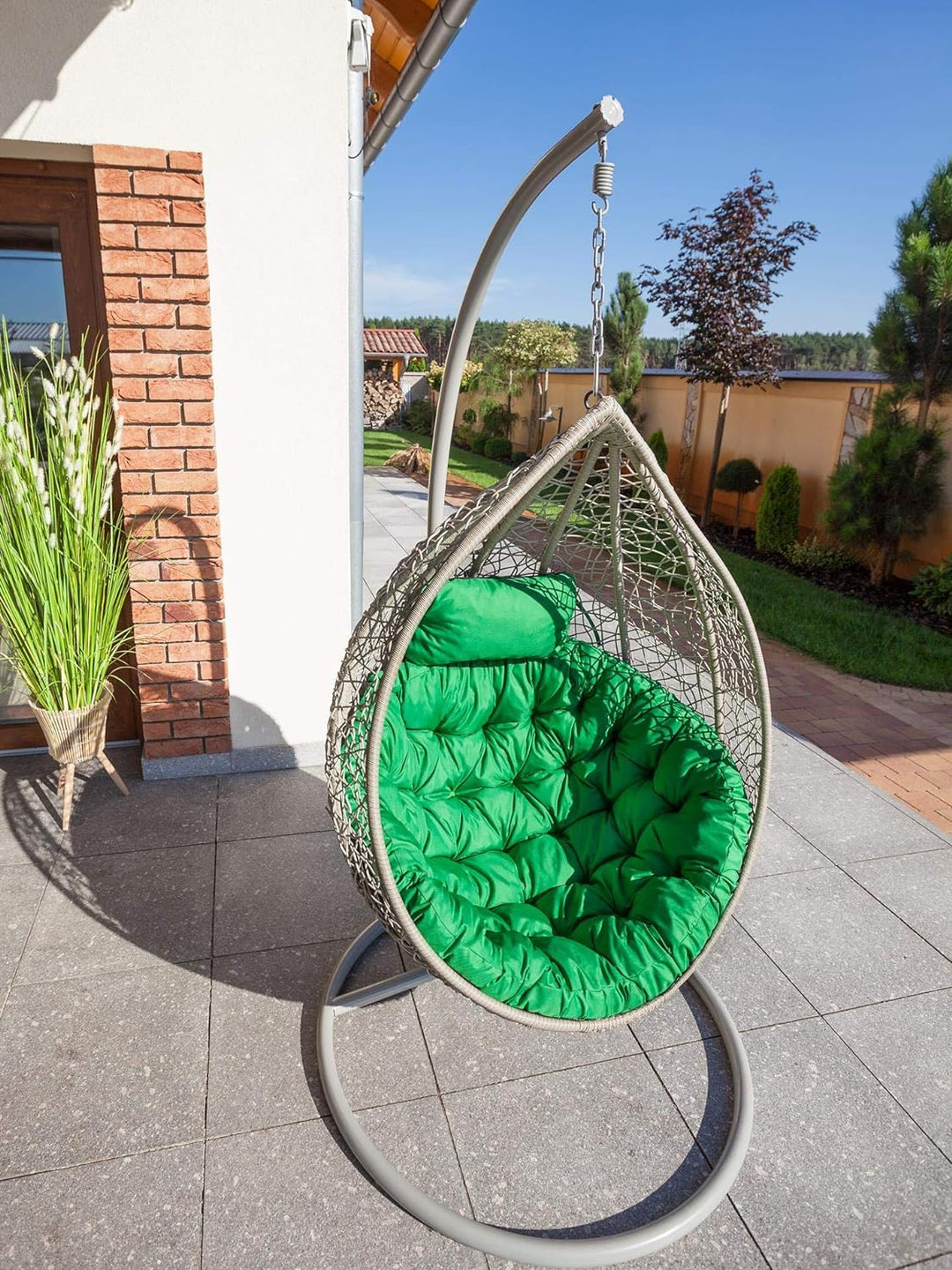 Bjird Hängesessel Kissen, Polster, Auflage für Polyrattan & Rattan Hängeschaukel, Sitzauflage für Hä