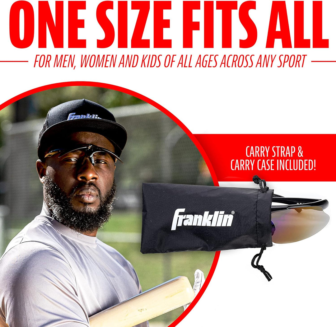 Franklin Sports MLB - Flip Up Baseball + Softball Sonnenbrille für Kinder + Erwachsene - Leichte Spo
