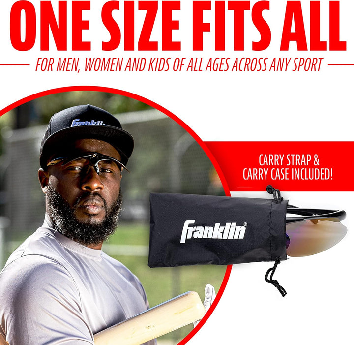 Franklin Sports MLB - Flip Up Baseball + Softball Sonnenbrille für Kinder + Erwachsene - Leichte Spo