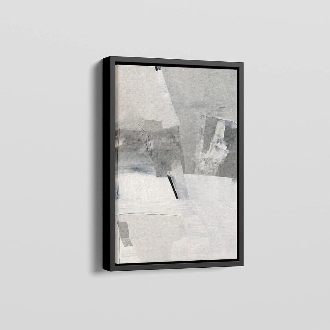ARTNOVA Schattenfugenrahmen aus Holz für Leinwand 40x50 cm (Schwarz) I Bilderrahmen Schattenleiste L