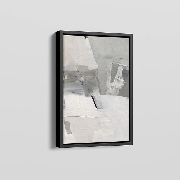 ARTNOVA Schattenfugenrahmen aus Holz für Leinwand 40x50 cm (Schwarz) I Bilderrahmen Schattenleiste L