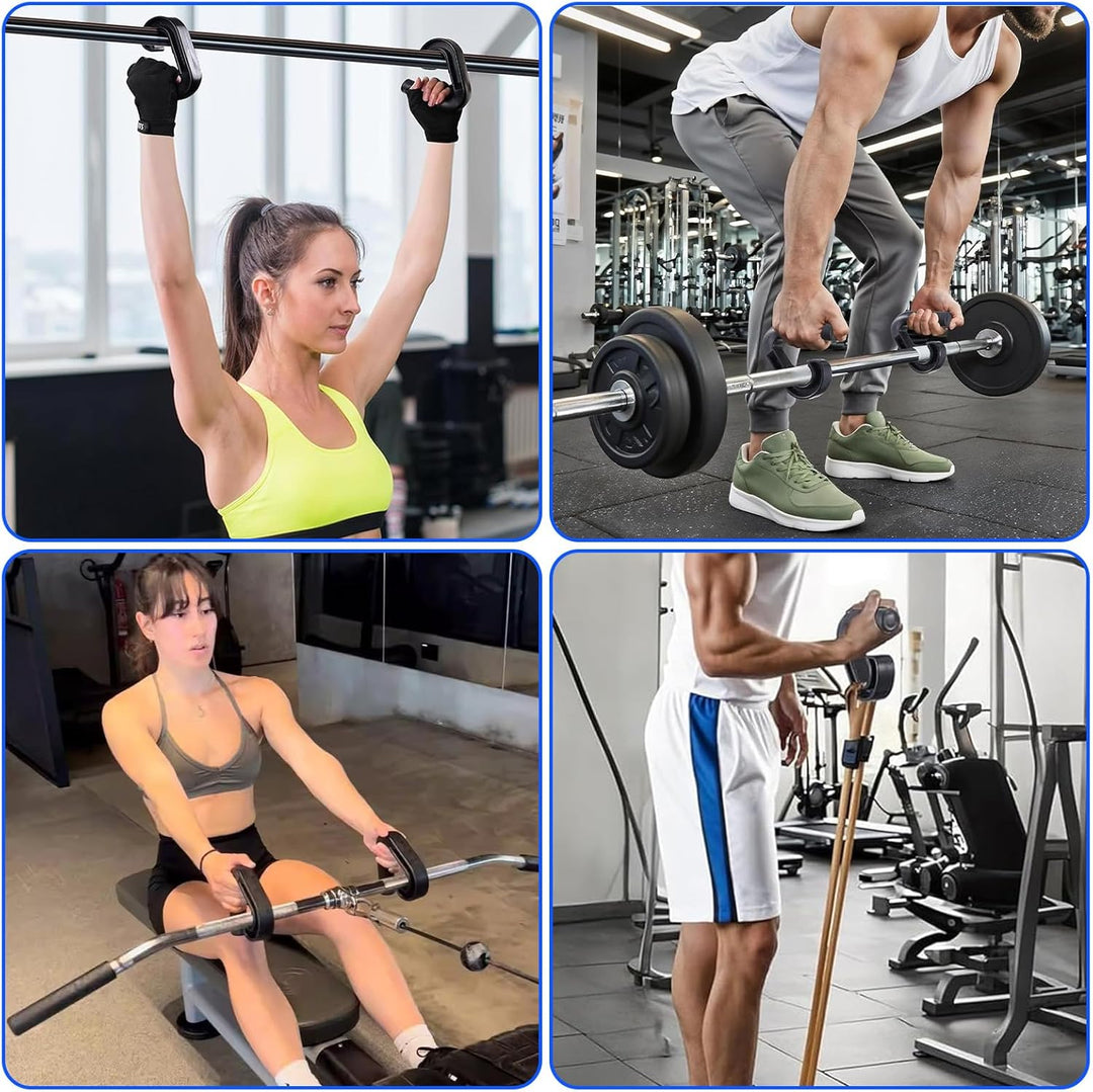 2 Stück Klimmzug Griffe Haken, D Griff Fitness Neutral Grip Griffbefestigung für Klimmzugstangen/Rüc
