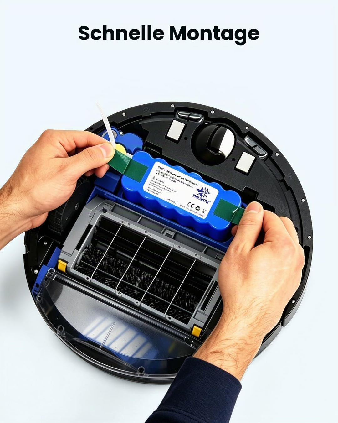 melasta 14.4V 4400mAh Lithium-Ionen Ersatz Batterie Akku kompatible mit iRobot Roomba 500 600 700 80