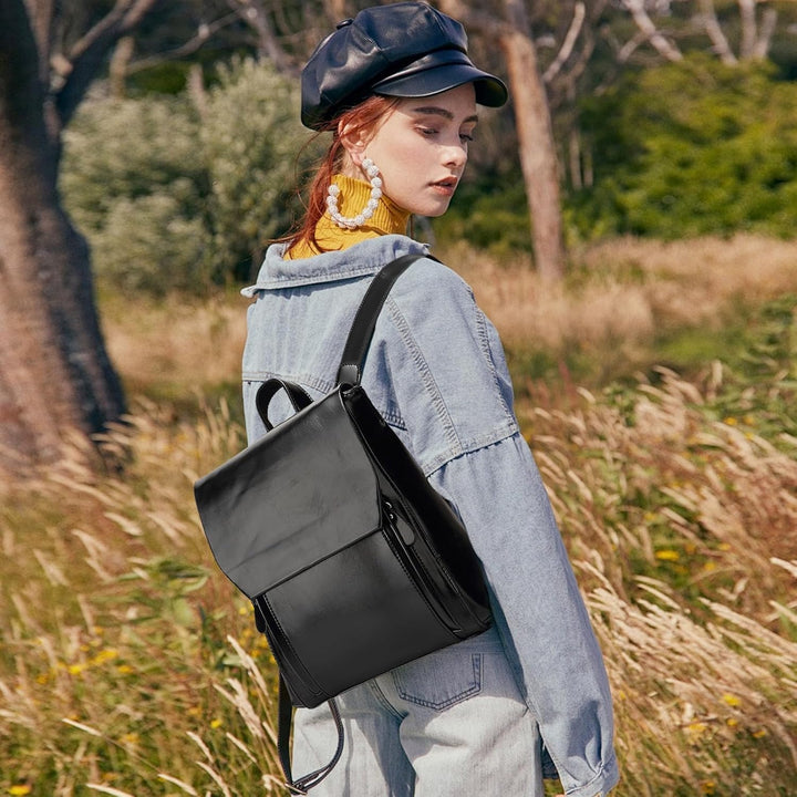 NICOLE&DORIS Mode Damen Rucksack Henkeltaschen Schulrucksack Reisen Daypacks Outdoor Tasche Weich PU