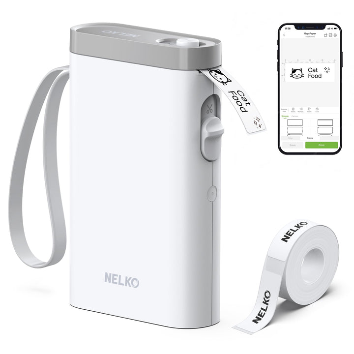 Nelko Etikettendrucker, Bluetooth P21 Selbstklebendes Etikettiergerät Tragbarer beschriftungsgerät s