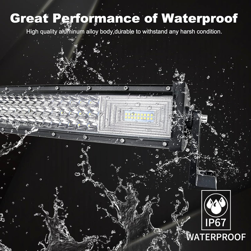 Willpower LED Arbeitsscheinwerfer Bar 22 Zoll 270W Zusatzscheinwerfer 12V Triple Reihe Gebogen IP67