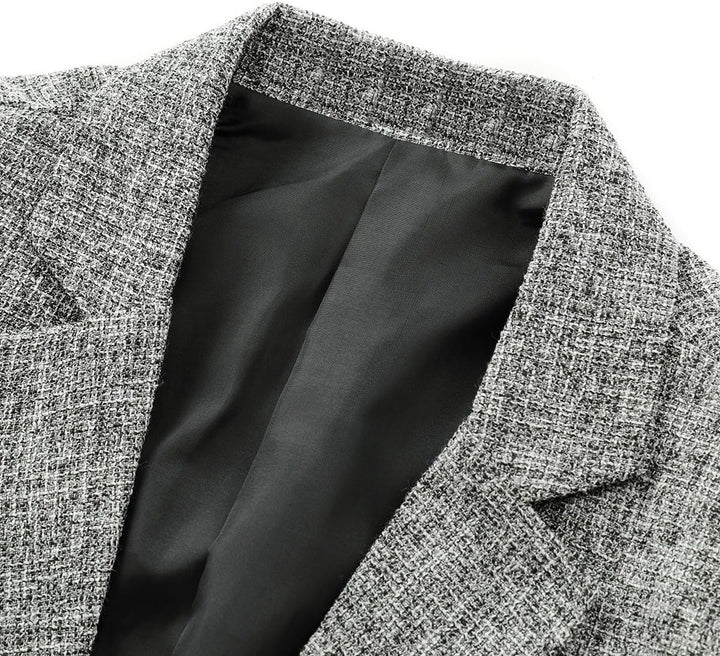 Allthemen Herren Sakko Sportlich Baumwolle Blazer Slim Fit Modern Jackett Jacke Casual Anzugjacke fü