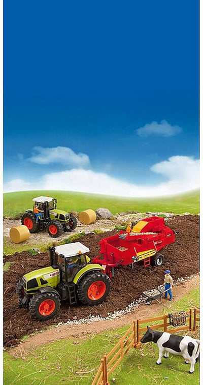 bruder 02130 - Grimme SE 75-30 Kartoffelvollernter mit 80 Kartoffelimitaten - 1:16 Erntemaschine Anh