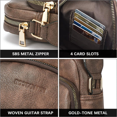 BOSTANTEN Handy Umhängetasche Damen, Handytasche zum Umhängen Leder, Handytasche mit Geldbörse zum U