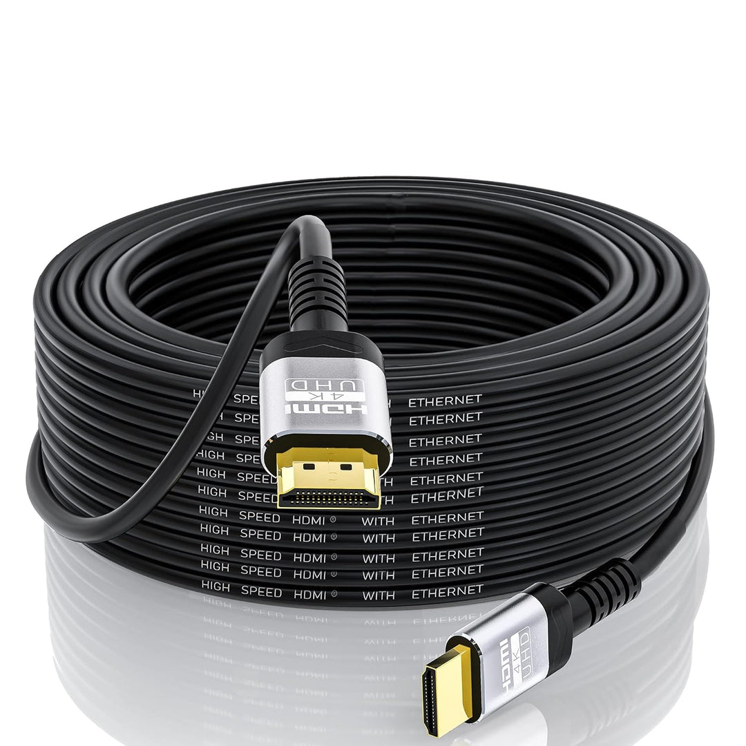Soonsoonic 4K HDMI-Kabel, 15 m, Ultra High Speed HDMI 2.0 Kabel & 4K @ 60Hz HDR 3D ARC HDCP2.2 Ether