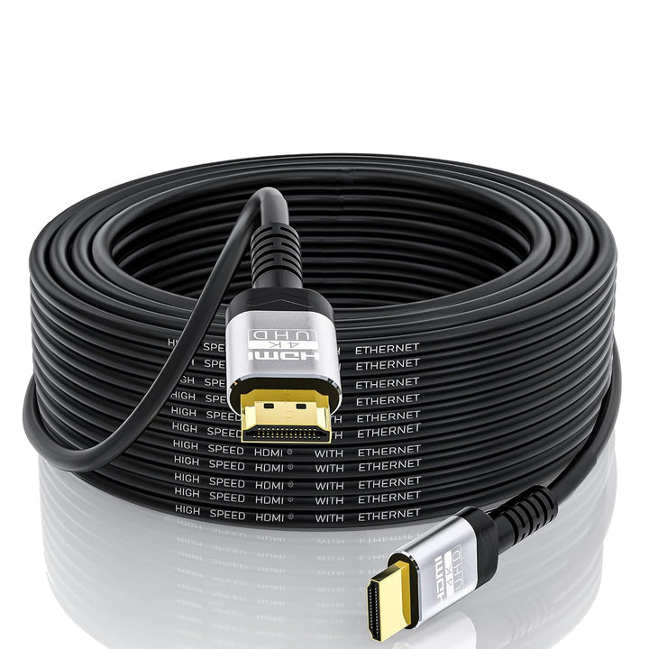 Soonsoonic 4K HDMI-Kabel, 15 m, Ultra High Speed HDMI 2.0 Kabel & 4K @ 60Hz HDR 3D ARC HDCP2.2 Ether