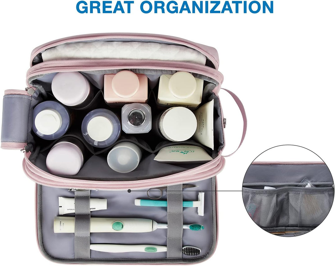 BAGSMART Kulturtasche für Herren,Travel Toiletry Organizer Dopp Kit Wasserabweisende Rasiertasche fü