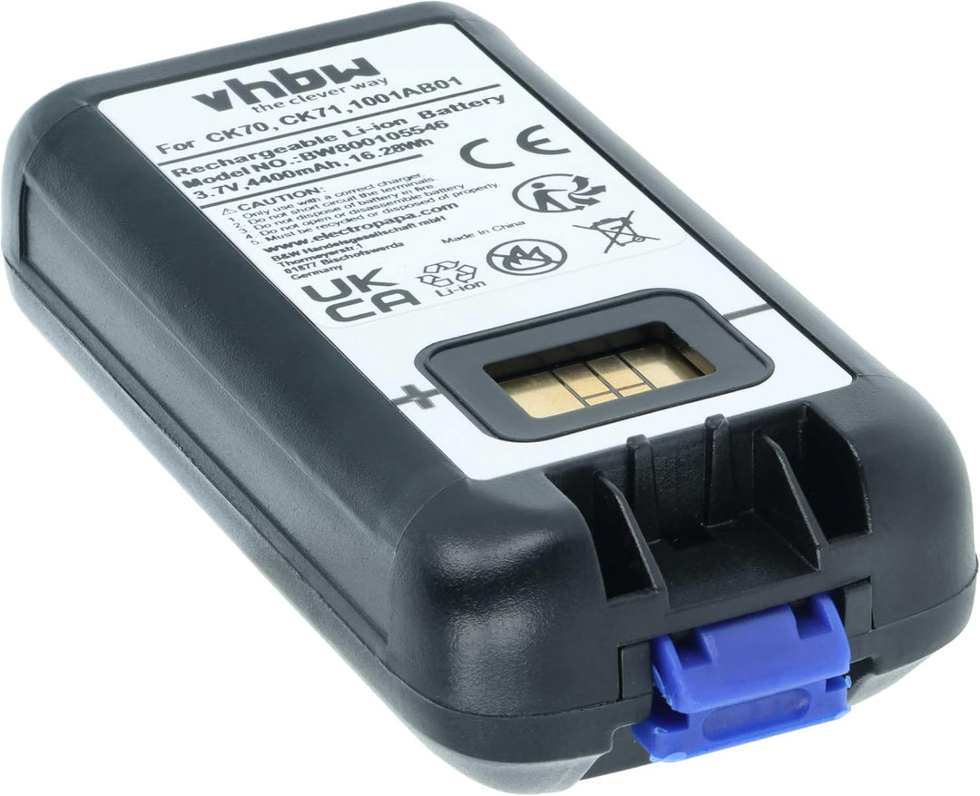 vhbw 2X Akku Ersatz für Intermec 318-046-001, 1001AB02, 318-046-011, 1001AB01 für Mobilcomputer PDA