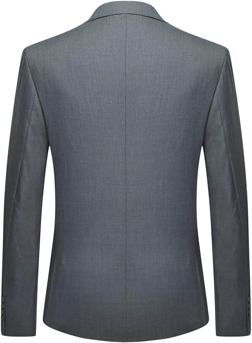 Allthemen Sakko Herren Slim Fit Anzugjacke EIN Knopf Sakko für Business XS Dunkelgrau, XS Dunkelgrau