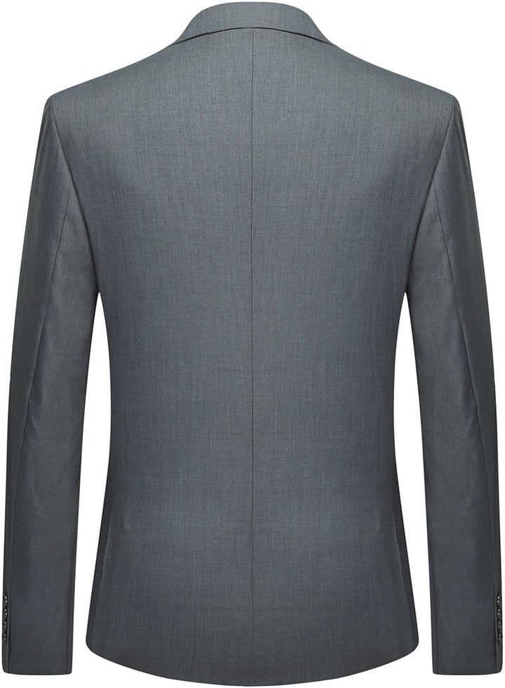 Allthemen Sakko Herren Slim Fit Anzugjacke EIN Knopf Sakko für Business XS Dunkelgrau, XS Dunkelgrau
