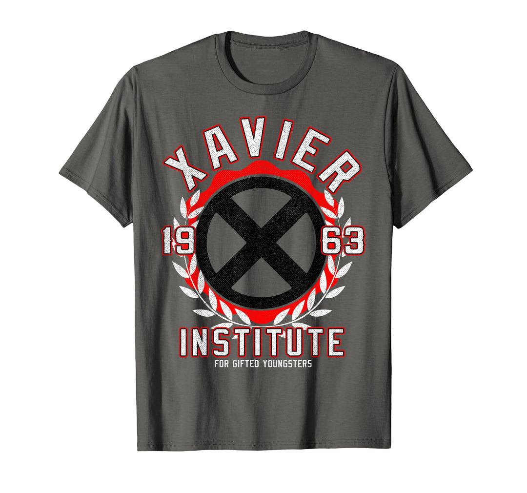 Mens Marvel X-Men Xavier Institute Logo Vintage Graphic T-Shirt Small Dark Heather
