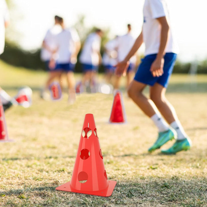 5tlg Steckhürdenset Sports Steckhürdenset 12 Kegel + 6 Stangen für Koordinationstraining,Hürden Stec