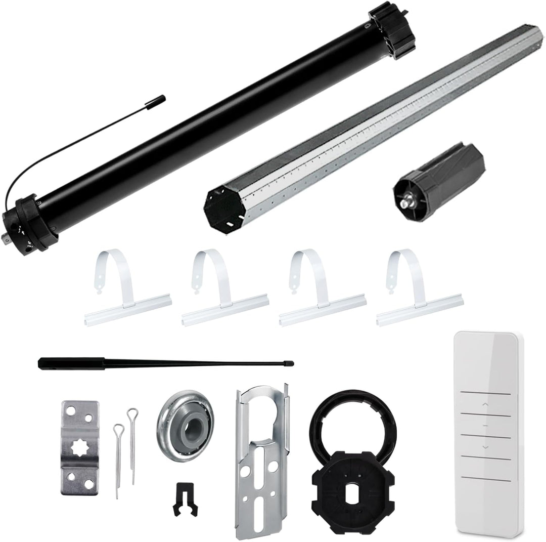 NOBILY Rolladen-Komplett-Set f. 60mm Achtkantwelle Mechanischer Funk Maxi-Rolladenmotor PR5 10Nm + M