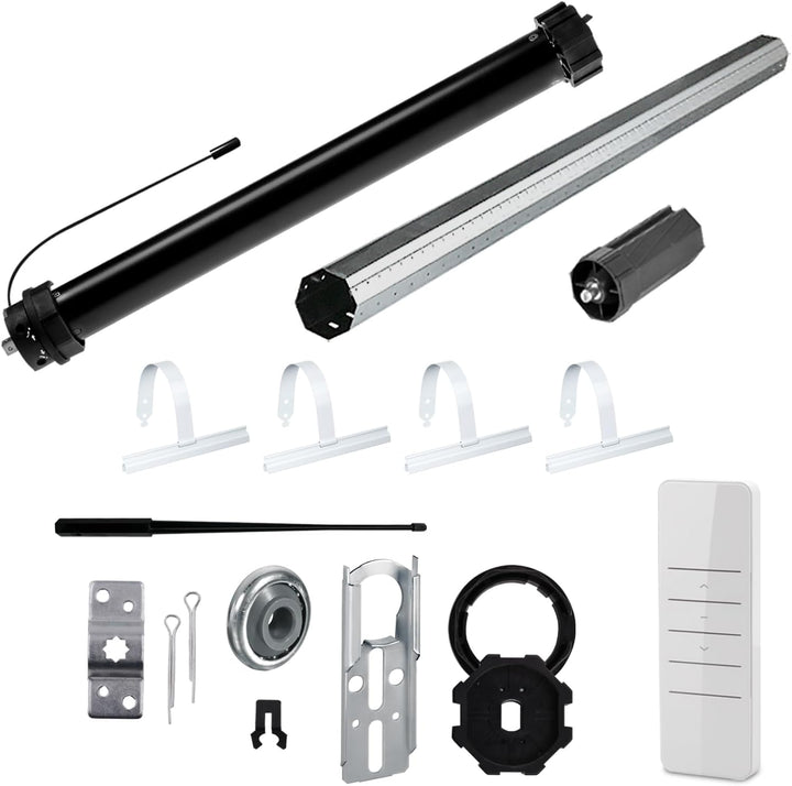 NOBILY Rolladen-Komplett-Set f. 60mm Achtkantwelle Mechanischer Funk Maxi-Rolladenmotor PR5 10Nm + M