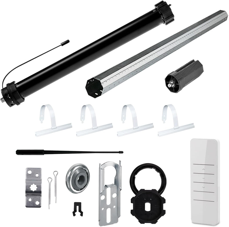 NOBILY Rolladen-Komplett-Set f. 60mm Achtkantwelle Mechanischer Funk Maxi-Rolladenmotor PR5 10Nm + M