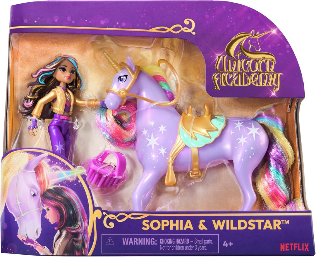 Unicorn Academy Sophia und Einhorn Wildstar Set - ca. 12 cm grosse Originalfiguren zur beliebten Net