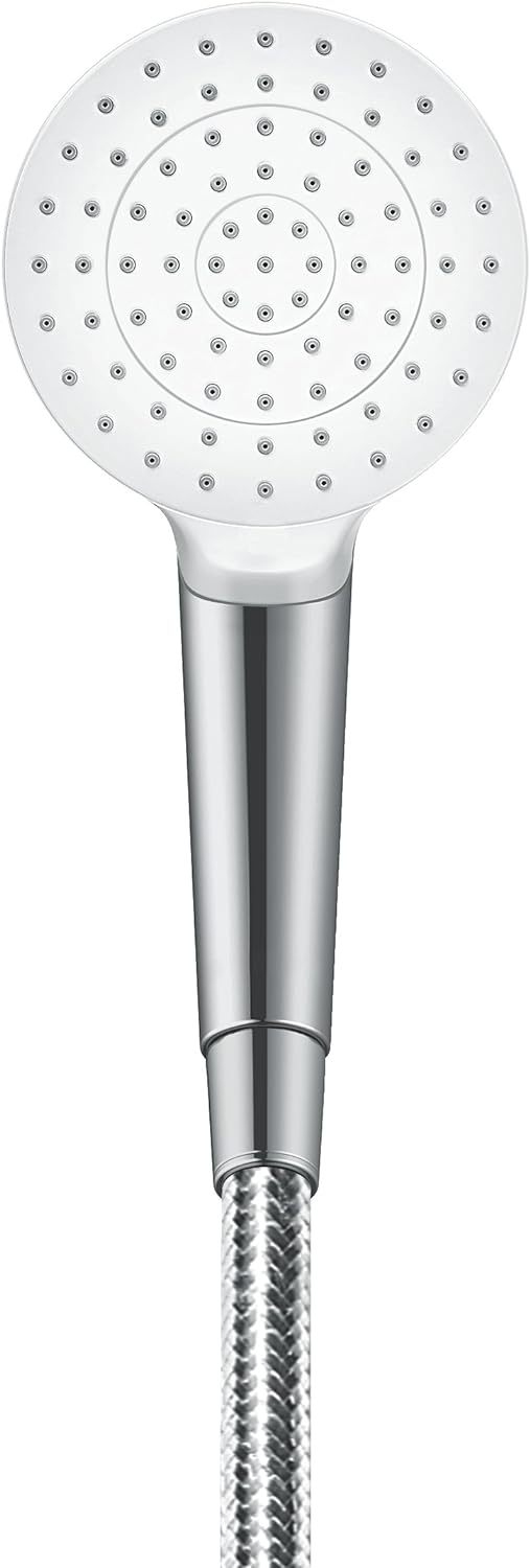 hansgrohe Crometta Duschset, 0,65 m, wassersparend, Weiss/Chrom Weiss/Chrom 0,65m Set 1 wassersparen