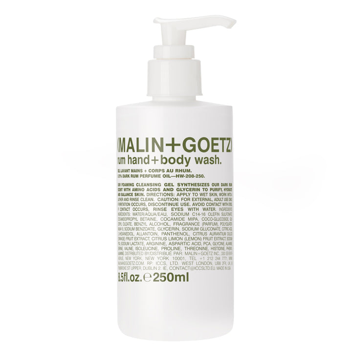 Malin + Goetz Rum Hand Wash w. Pump-8.5 oz. by Malin + Goetz