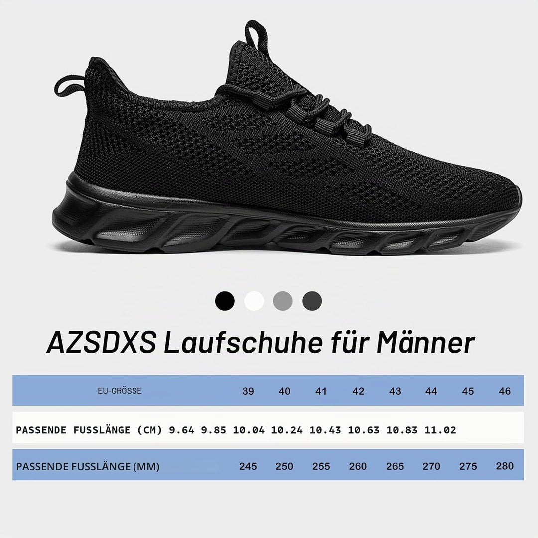 AZSDXS Sneaker Sportschuhe FüR Herren Turnschuhe Herren Schuhe Herren Sneaker Herren 39 EU Schwarz,