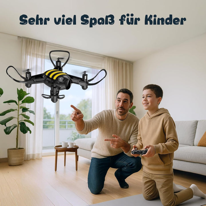 Loolinn | Drohne als Geschenk für Kinder - Lustiges Design, Leicht zu fliegen, kindersicher, 360°-st