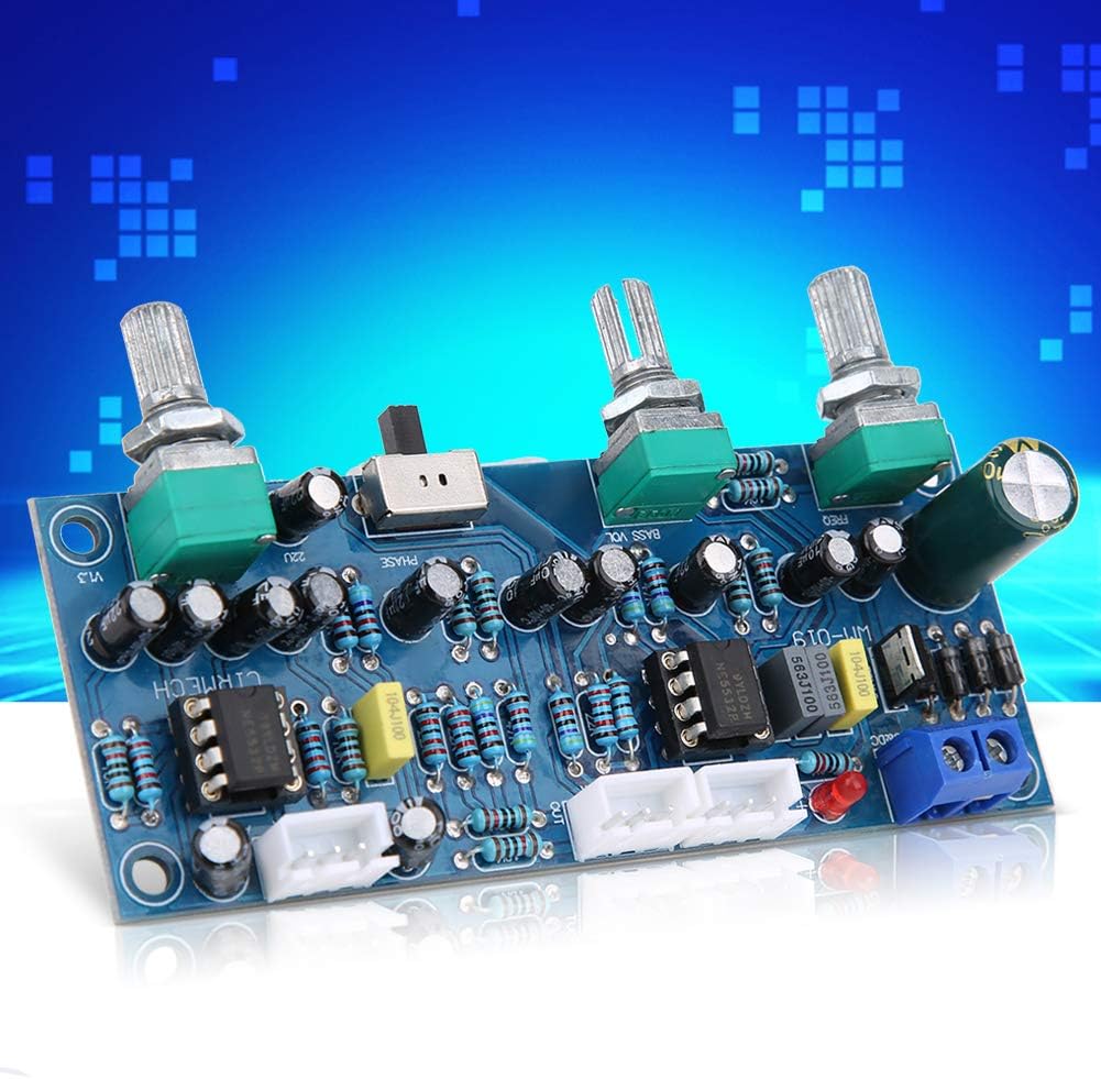 Tiefpassfilter-Vorverstärkerplatine, Vorverstärkerplatine 2.1-Kanal-Tiefpassfilter-Subwoofer-Tonplat