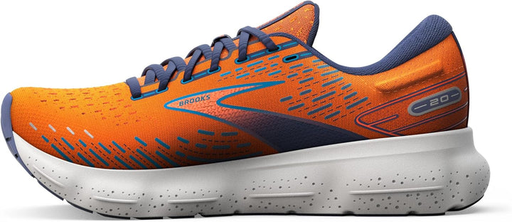 Brooks Herren Glycerin 20 Sneaker 46.5 EU Orange Crown Blue Blue, 46.5 EU Orange Crown Blue Blue
