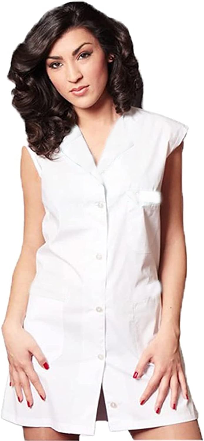 fratelliditalia.org Damen-Kittel Armloch Arbeit Schule Delikatessen Arbeiter Küche Gelb XS, Gelb XS