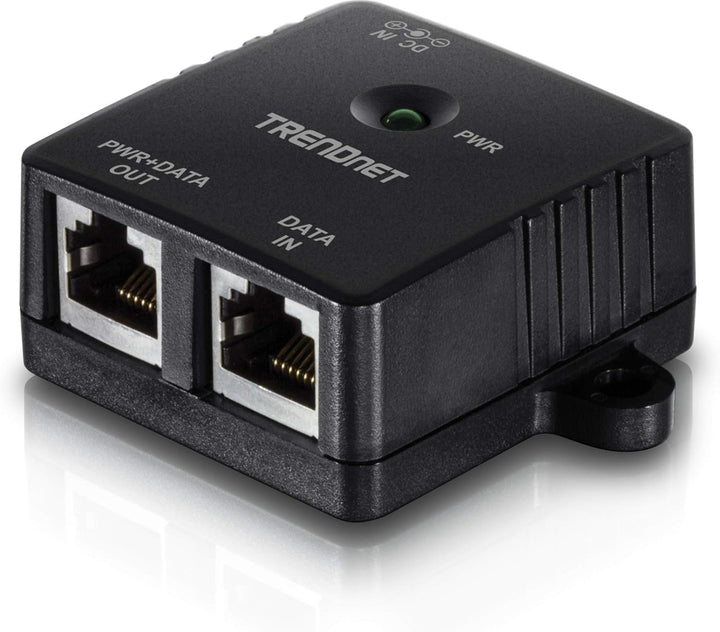 TRENDnet, TPE-113GI, Gigabit PoE Injektor (15,4 W), Maximale Entfernung 100 m, Schwarz PoE Injector,