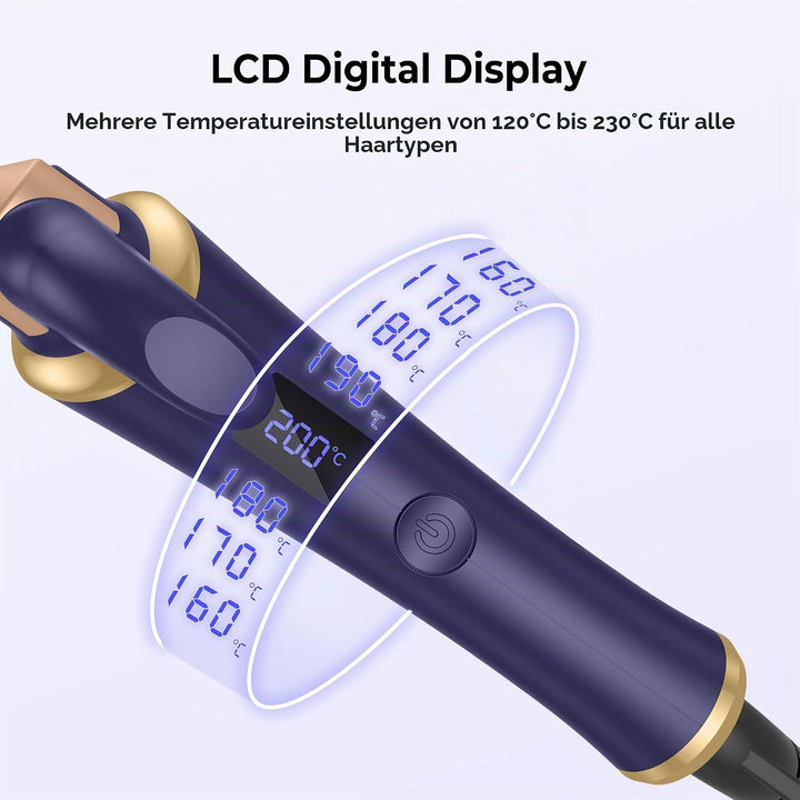 Mini Lockenstab Reise 13mm, Mini Lockensta Kurze Haare, Reise Lockensta mit 5 Temperatur Einstellbar