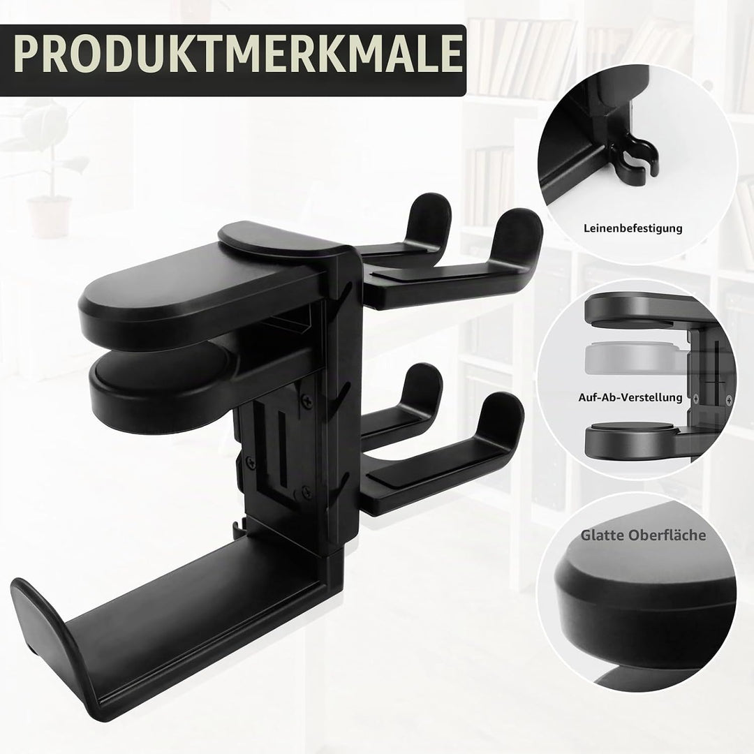 Headset Und Controller Halterung, Controller Halter With Griffhalter Kabelhalte 360° Drehbarer Gamin