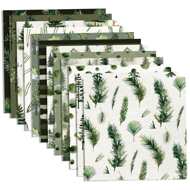 24PCS 12x12 Doppelsieges Weihnachts -Scrapbook -Papier, festliches Thema Karton für DIY -Alben, Zeit