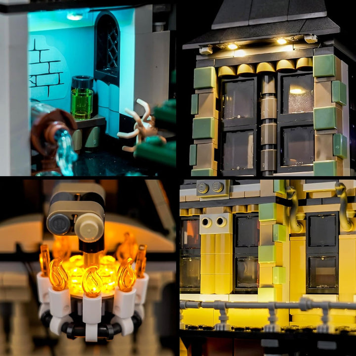 Fernbedienung Licht-Kit Kompatibel mit Lego 76453 Malfoy Manor (Kein Modell), Led Beleuchtungs Set C