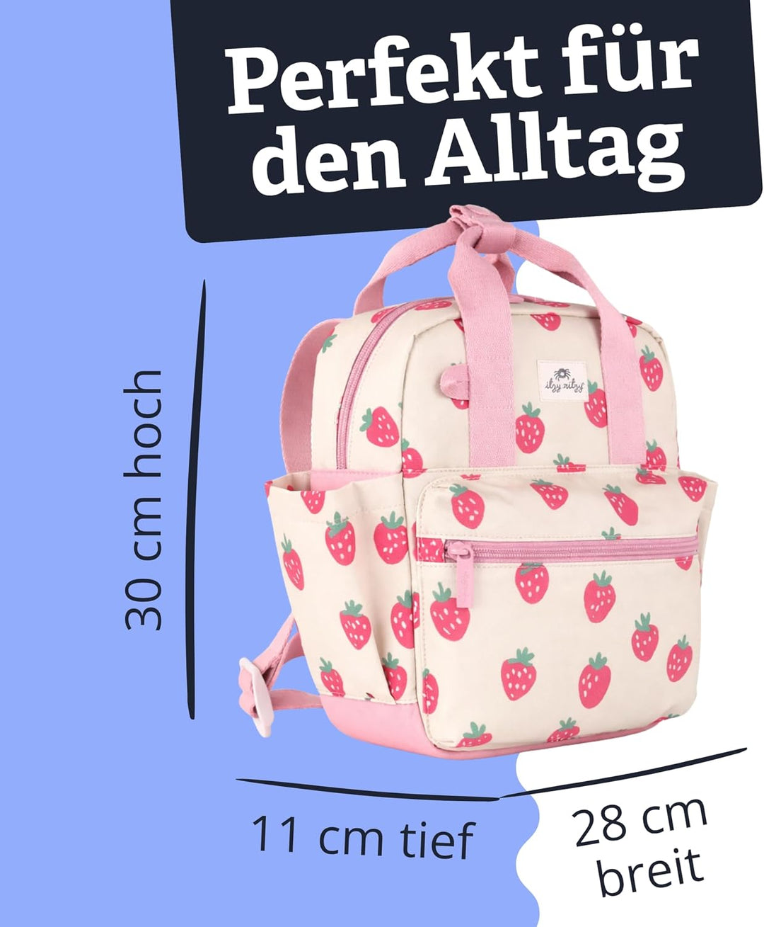 Itzy Ritzy Kleinkind Rucksack | Premium Kindergartenrucksack für Jungen & Mädchen | Mein erster Ruck