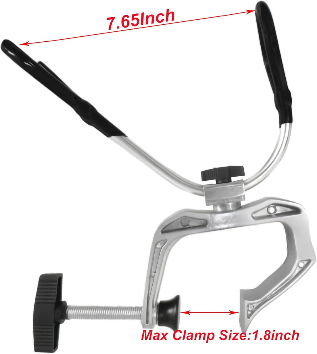 Robuste Halterung für Angelruten aus Aluminiumlegierung, verstellbare Klemme, Angelzubehör (Aluminiu