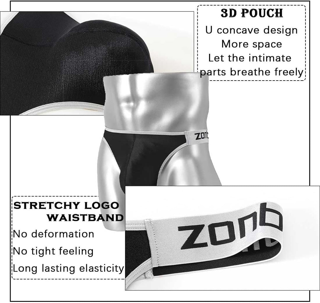 BIATWOWR Herren String Tanga Sexy Slips Unterwäsche Männer mit Weichem und Bequemem Stoff Viel Platz