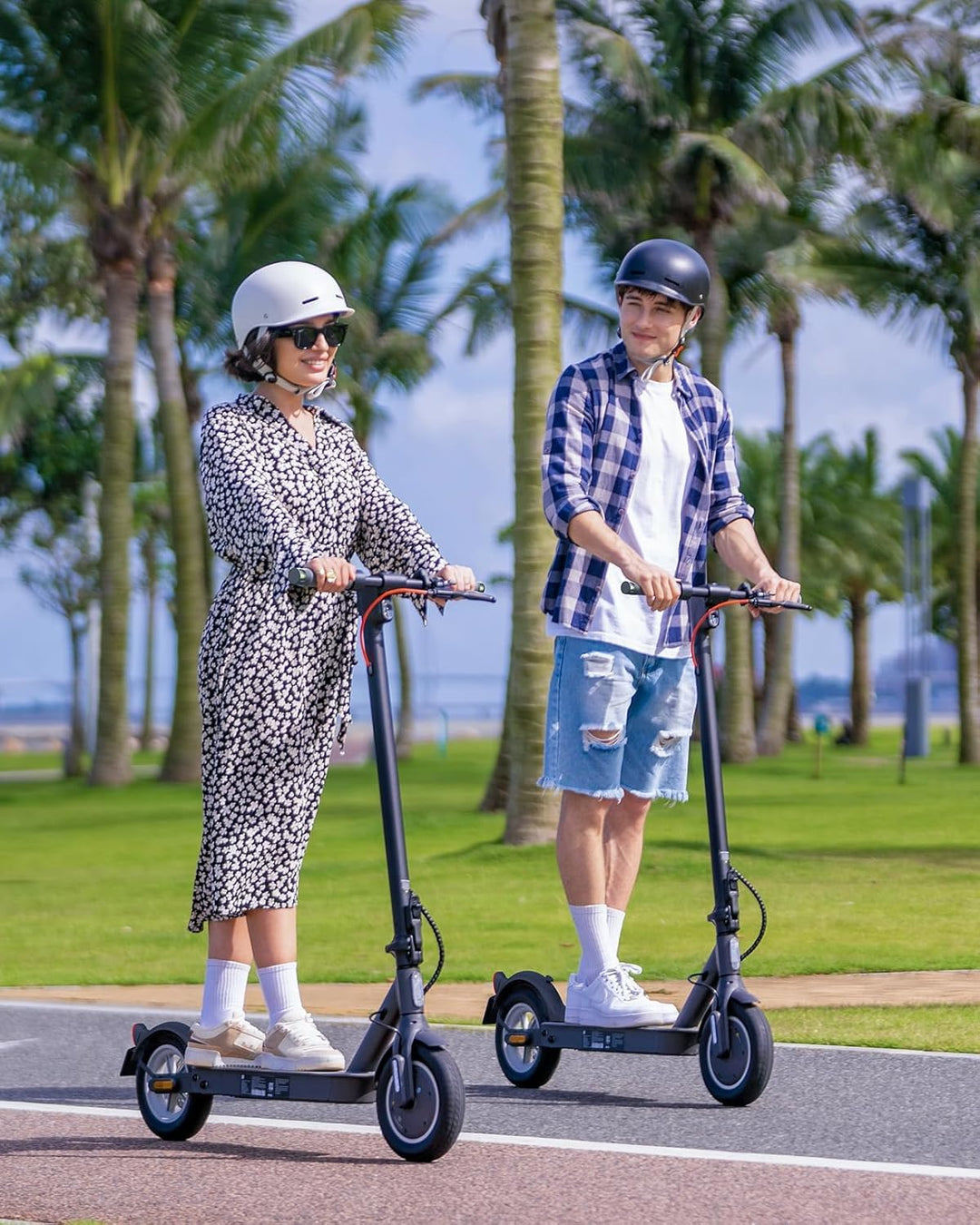 E Scooter mit Strassenzulassung ABE, 5TH WHEEL V30PRO Elektroscooter mit Blinker, 10 Zoll Reifen, 25