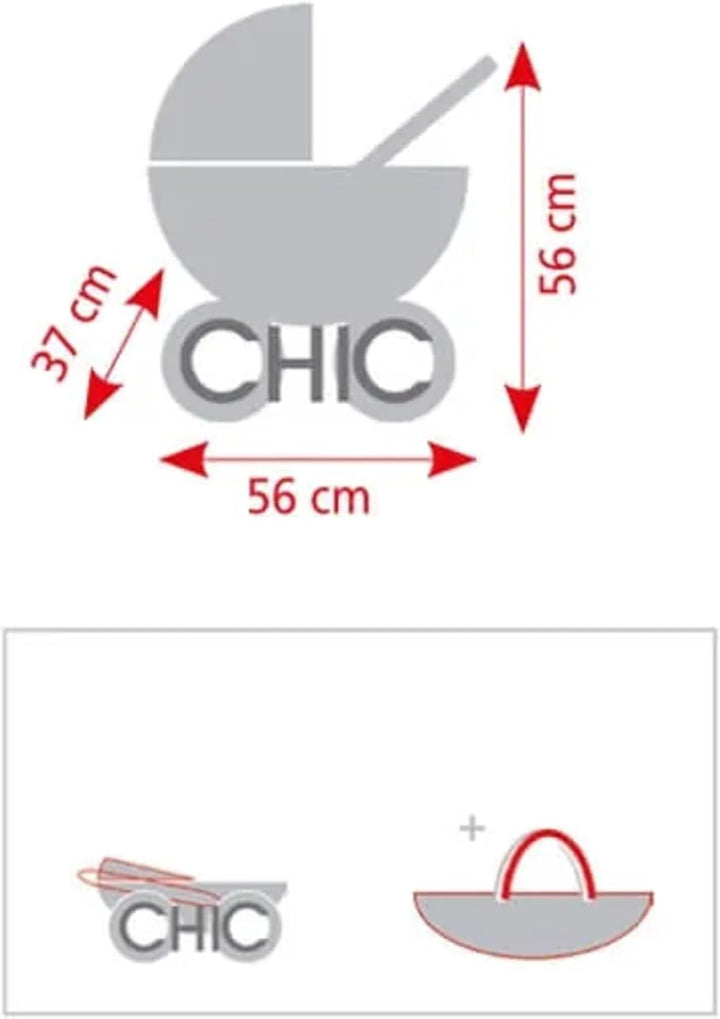 Bayer Chic 2000 555 29 - Kuschelwagen Smarty, für Kinder ab 2 Jahren, Dots Brombeere, lila/rosa