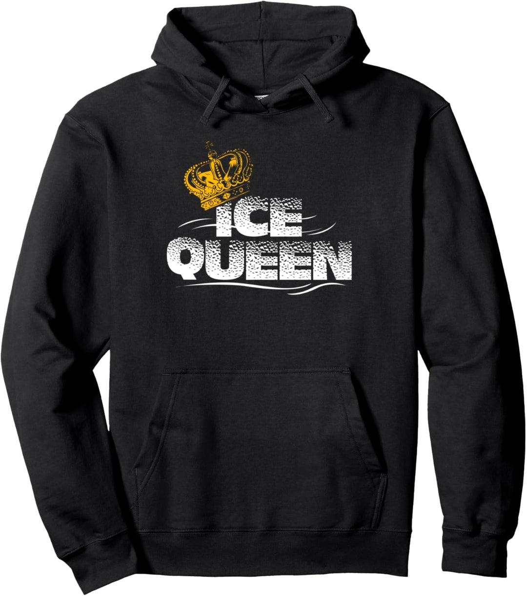 Eiskönigin Grafik, Eisfischrute für Karpfen und Hecht Pullover Hoodie