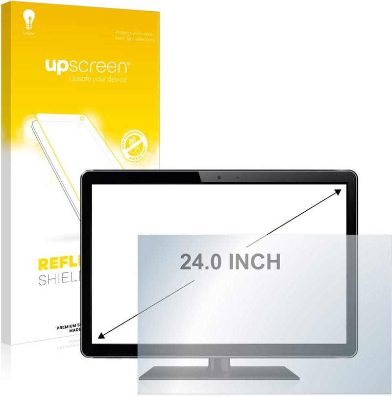 upscreen 24" Entspiegelungs-Schutzfolie für 24,0 Zoll Industrie-Monitore (61 cm) [519 x 325 mm, 16:1