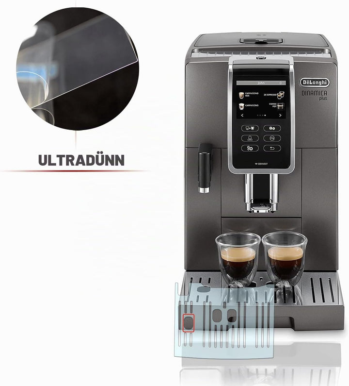 Abtropfblech Kratzschutz Folie geeignet für DeLonghi Dinamica ECAM 352.55-353.75 Abtropfblech Dinami